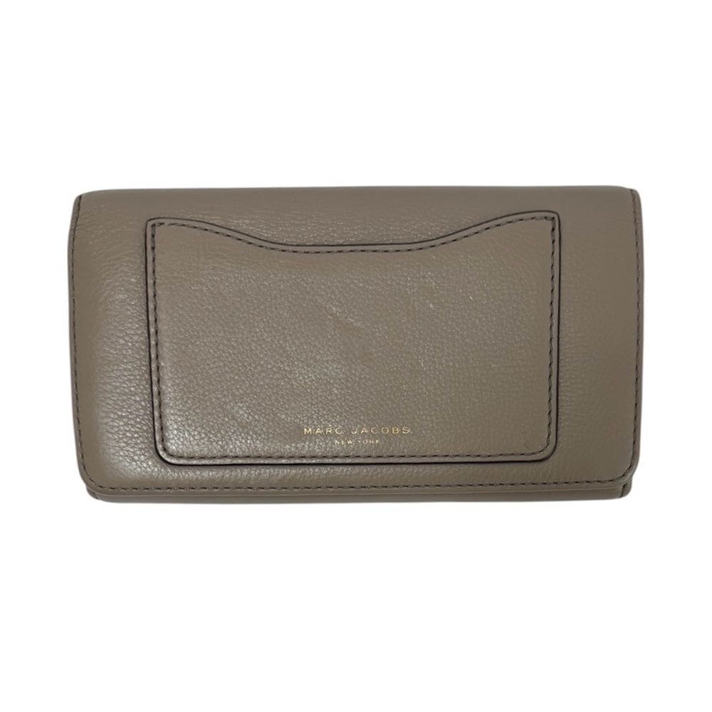 Marc Jacobs Recruit Leather Gray Wallet
